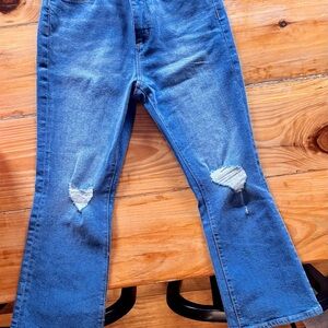 Stylish Blue Distressed Jeans